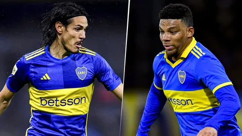 Edinson Cavani y Frank Fabra en Boca Juniors