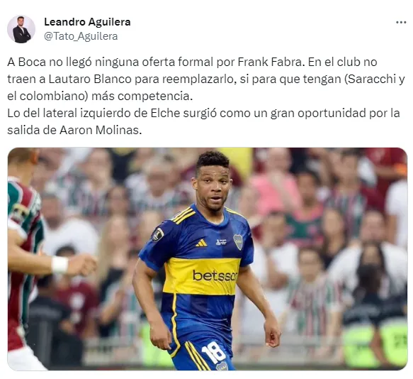 Se sabe cuál fue el motivo de la contratación de Lautaro Blanco. (Captura)