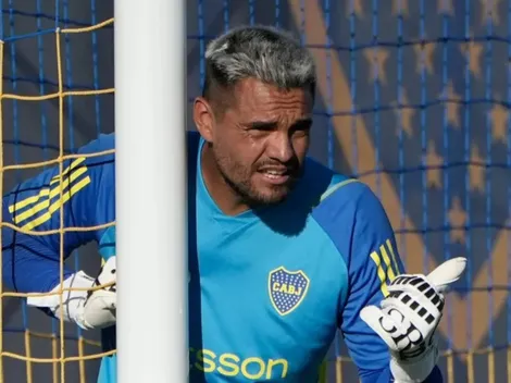 Chiquito Romero encendió la alarma: el arquero no terminó la práctica y es duda vs. Defensa y Justicia