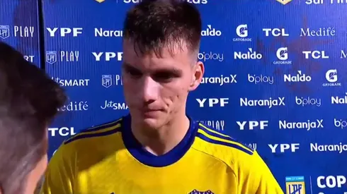 Zenón habló tras su debut en Boca. Foto: Captura