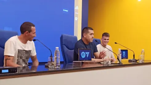 Riquelme, junto a Lema y Zenón. Foto: Prensa CABJ