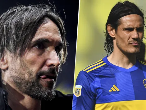 Diego Martínez se refirió al partido de Edinson Cavani y habló del plan que tiene para el delantero de Boca