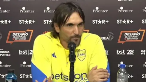 Martínez elogió a un juvenil del plantel. Foto: Captura