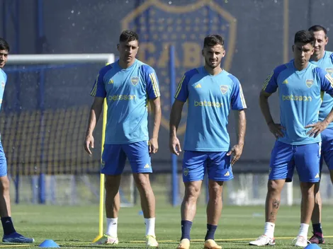 Boca Predio y un cartel que refleja los 5 valores que quiere Riquelme para el club