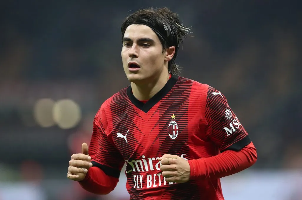 Luka Romero en Milan (Getty Images)
