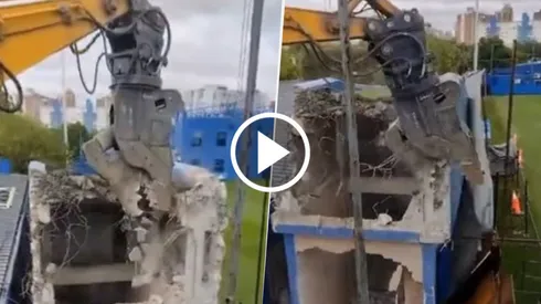 Una demolición tiene lugar en el Complejo Pedro Pompilio. (Captura)