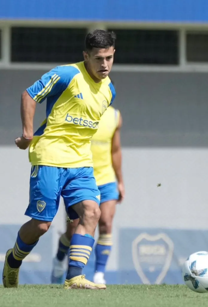 Julián Ceballos, el juvenil destacado del segundo amistoso de Boca.