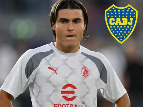 Los guiños de Luka Romero a Boca: una foto en La Bombonera y cuando lo puso por sobre River