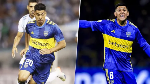 Juan Ramírez y Marcos Rojo en Boca