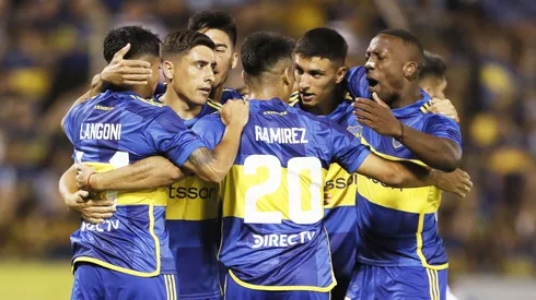 Todo Boca festeja el gol de Bullaude. Foto: Prensa CABJ