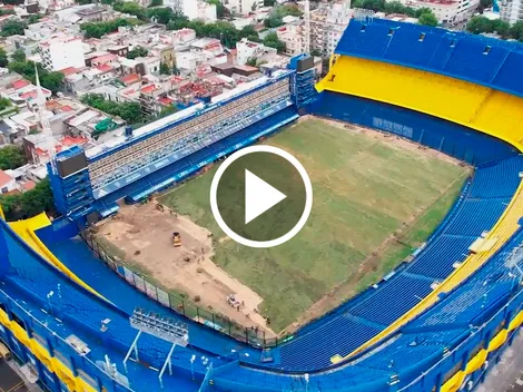 VIDEO | Continúa el resembrado del césped de La Bombonera