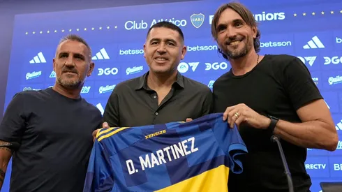 Primeras palabras de Martínez como DT de Boca. Foto: Boca Oficial