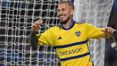 Pipa festeja su gol ante Belgrano, en Córdoba. Foto: Getty