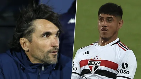 Diego Martínez, DT de Boca y Alan Franco