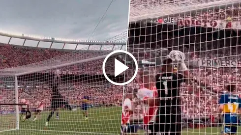 La jugada fantasma del Superclásico. (Captura)