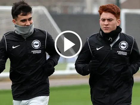 VIDEO | El Colo Barco y su primer entrenamiento junto a sus compañeros del Brighton