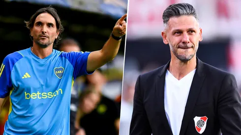 Diego Martínez y Martín Demichelis, en su primer mano a mano.