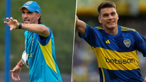 Diego Martínez y Kevin Zenón. Boca prepara el Superclásico.