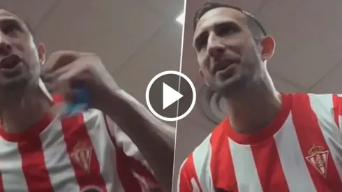 La arenga de Izquierdoz en España que fue viral. Foto: Captura