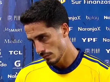 Figal, enojado tras la derrota ante Lanús en la previa del Superclásico