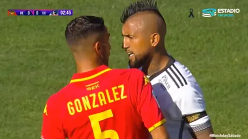 El Pulpo González y Arturo Vidal tuvieron un encontronazo en Chile. (Captura)