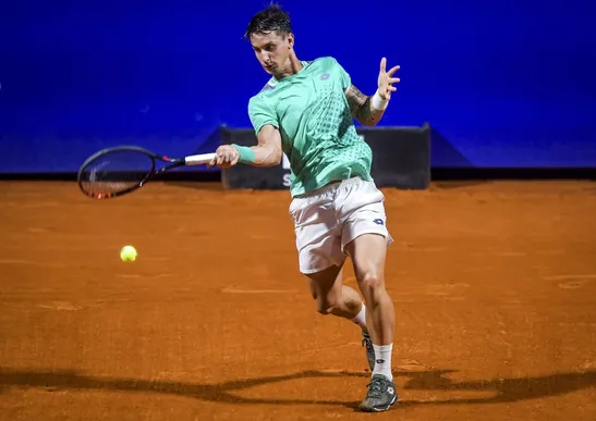 Camilo Ugo Carabelli, tenista que intentó que Alcaraz sea hincha de San Lorenzo. Foto: Getty