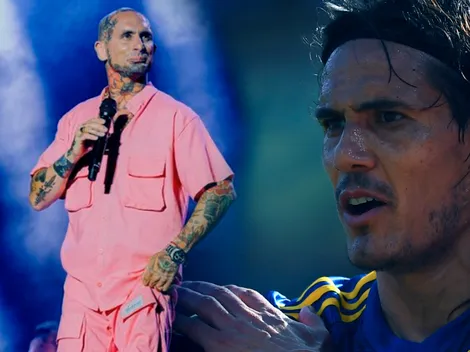 El cantante de Ke Personajes y un pedido especial a Cavani por su falta de gol