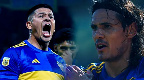 Dos jugadores fundamentales para Boca: Rojo y Cavani (Getty)