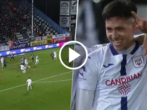 Luis Vázquez marcó un golazo en el Anderlecht y está en racha