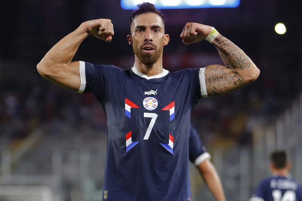 Gabriel Ávalos en la Selección de Paraguay. (Getty)