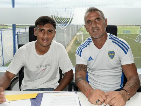 Quién es Milton Delgado, el juvenil que firmó su primer contrato con Boca