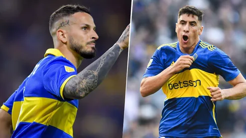 Darío Benedetto y Miguel Merentiel en Boca