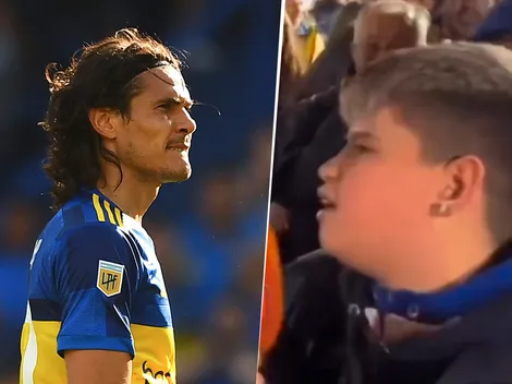Reapareció el hincha de Boca que criticó a Edinson Cavani cuando recién había llegado al club