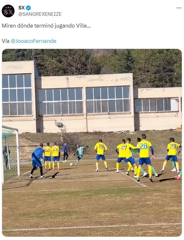 Villa jugó un amistoso con el Beroe Stara Zagora