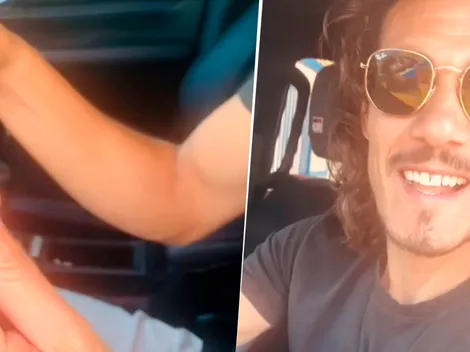 Un hincha de Boca le llevó un regalo a Cavani para que rompa su mala racha: "Te va a traer suerte"