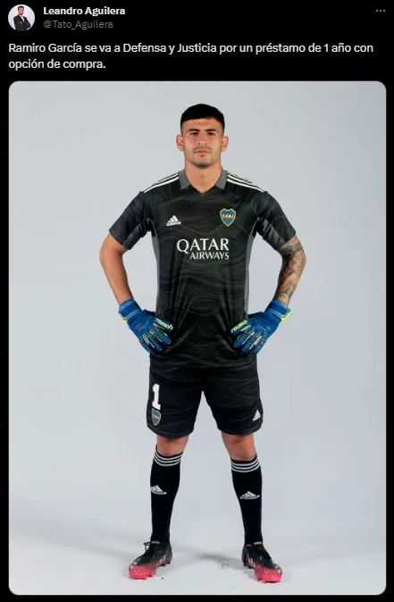 Ramiro García se va a Defensa y Justicia. (Captura)