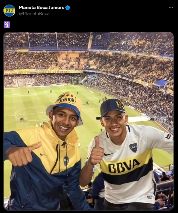 La foto viral de los jugadores de Boca.