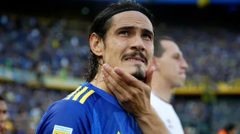 La publicación de Cavani en sus redes sociales. (Getty)