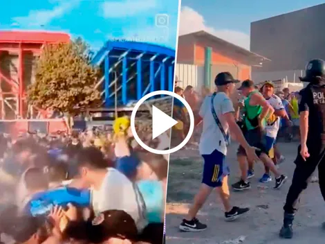 VIDEO | Los hinchas de Boca fueron reprimidos por la policía en el Nuevo Gasómetro