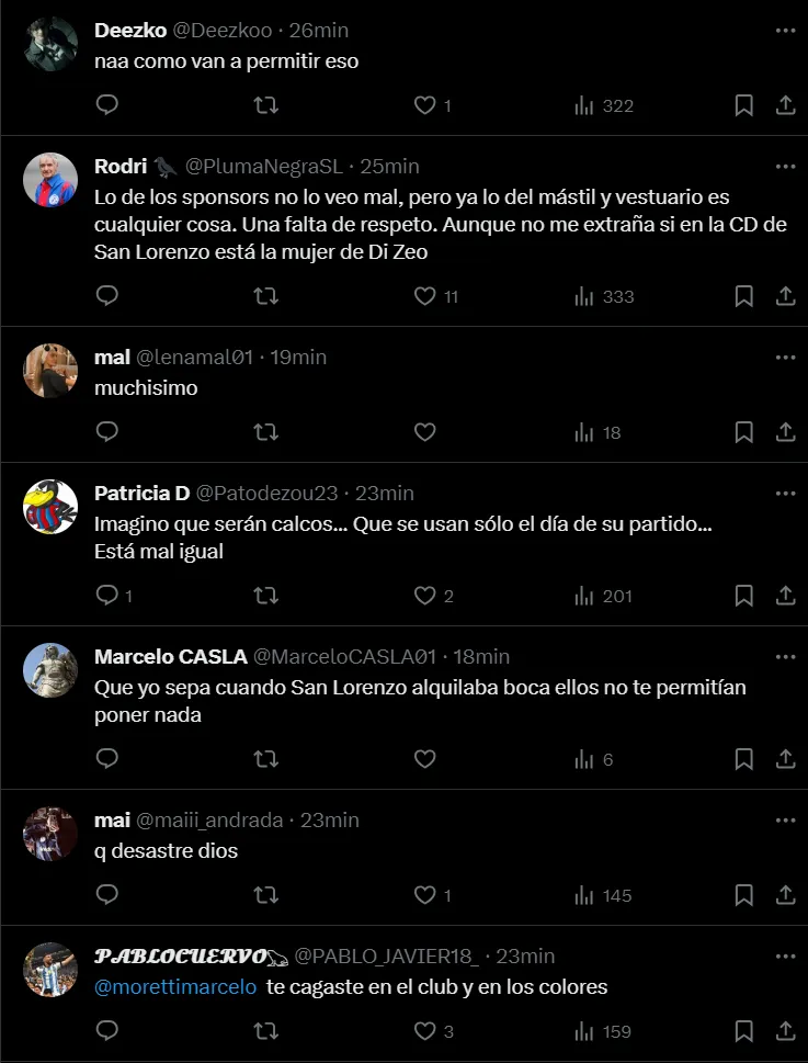 La bronca de los hinchas de San Lorenzo.