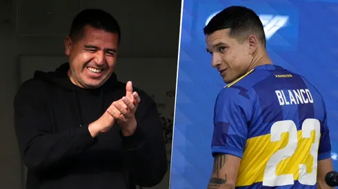 Juan Román Riquelme y Lautaro Blanco, nuevo refuerzo de Boca