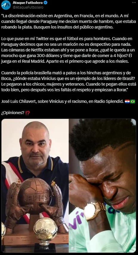 El paraguayo no perdonó al delantero del Real Madrid.