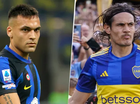 Lautaro Martínez bancó a Cavani y le pegó a Costacurta: "Que hablen los demás"