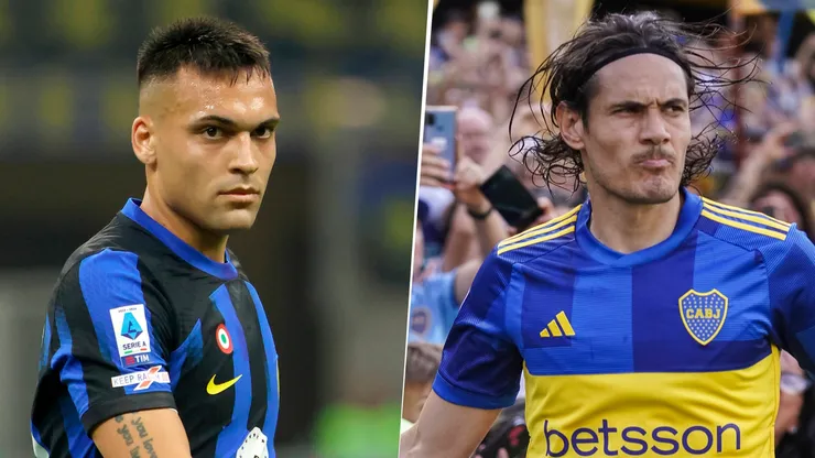 Lautaro Martínez bancó a Cavani.