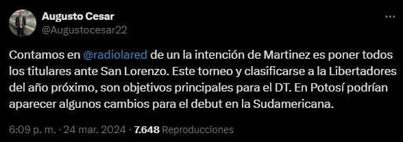 El plan de Diego Martínez. (Captura)