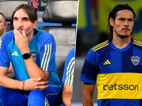 Martínez elogió el rol de Cavani y dijo cómo quiere que juegue Boca