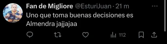 Los hinchas de Boca se acordaron de Almendra.