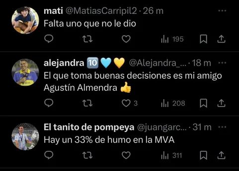 Los hinchas de Boca se acordaron de Almendra.