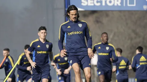 Boca durante su entrenamiento