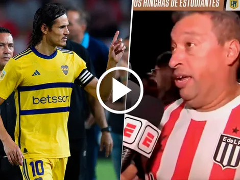 VIDEO | Los hinchas de Estudiantes y la confusión contra Cavani y Diego Martínez: "Perdón"